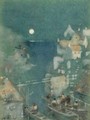 Harbour By Moonlight - James Watterston Herald