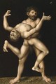 Hercules And Antaeus - Lucas The Elder Cranach