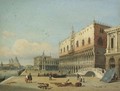 Venice, A View Of The Doge's Palace And Piazzetta Looking West From The Riva Degli Schiavoni - Carlo Grubacs