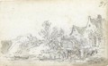 A View Of Gabled Cottages Before A Canal - Jan van Goyen