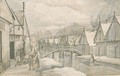 A Street In Jisp On A Winter's Day - Abraham Rutgers