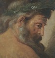 Profile Study Of The Head Of A Bearded Man, Wearing A Laurel Wreath ('The River Tiber') - (after) Sir Peter Paul Rubens
