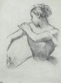 Danseuse Rajustant Son Epaulette 2 - Edgar Degas