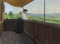 Sur Le Balcon - Felix Edouard Vallotton