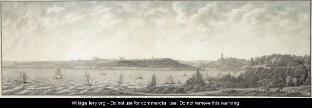 View Of Constantinople From The Asian Side - Italian School