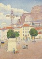 Le Puy, La Place Ensoleilee - Albert Dubois-Pillet