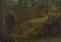 Wooded Hillside - Albert Bierstadt