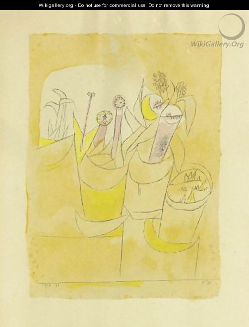 Blumenstocke - Paul Klee