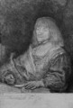 Man At A Desk Wearing A Cross And Chain - Rembrandt Van Rijn