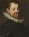 Portrait Of A Gentleman, Bust Length - Hans Von Aachen
