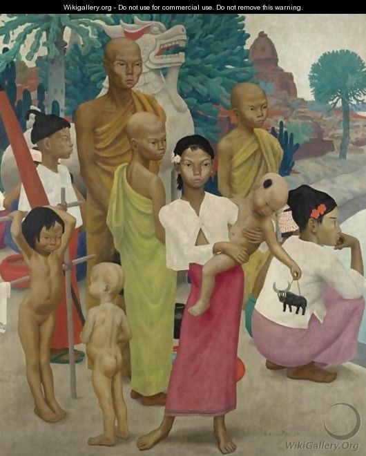 A Buddist Family - Ernest Procter