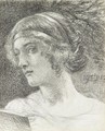 Study Of A Woman's Head - Sir Edward John Poynter