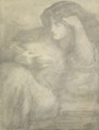 Jane Morris, Reading - Dante Gabriel Rossetti