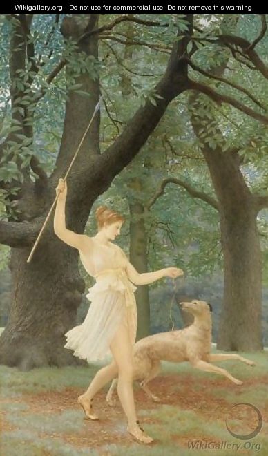 Diana Or Artemis, Queen And Huntress, Chaste And Fair - Henry Holiday