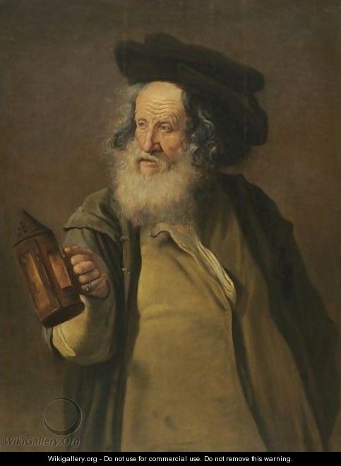 Diogenes Brandishing A Lantern - (after) Jacques Des Rousseaux