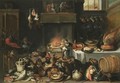 Apes Celebrating In The Kitchen - Ferdinand van Kessel