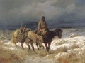 Horseman On The Russian Steppe - Adolf Schreyer