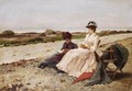 Elegantes Sur La Plage - Edouard Gelhay