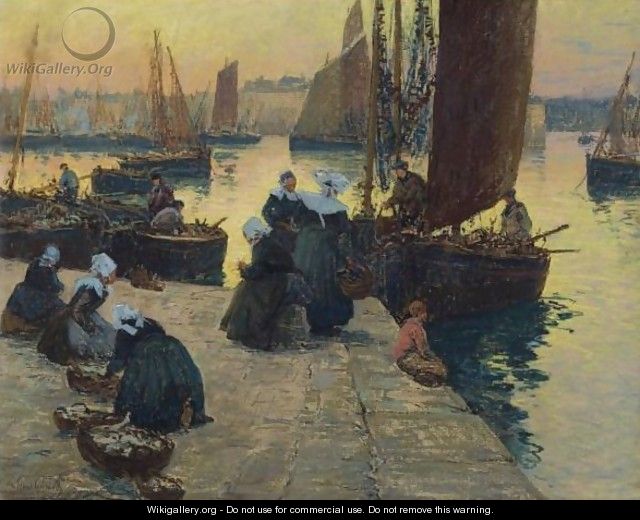 Le Port De Concerneau - Fernand Marie Eugene Legout-Gerard