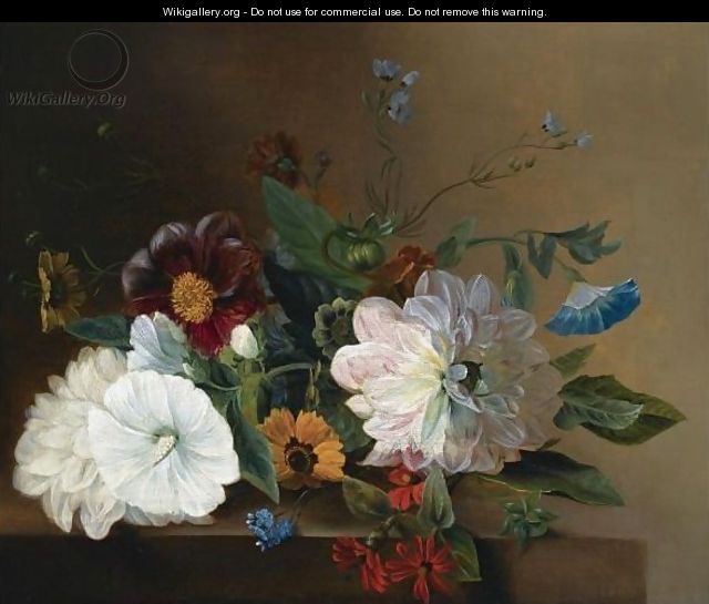 Flowers On A Ledge - Maria Elisabeth Crommelin