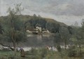 Ville D'Avray, Pecheurs Au Bord Des Etangs - Jean-Baptiste-Camille Corot