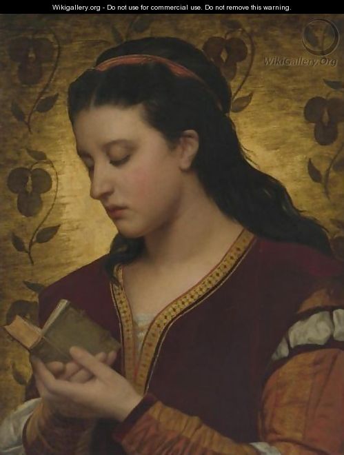 Lady Reading A Book - Attilio Baccani