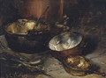A Still Life With Copper Pans - Antoine Vollon