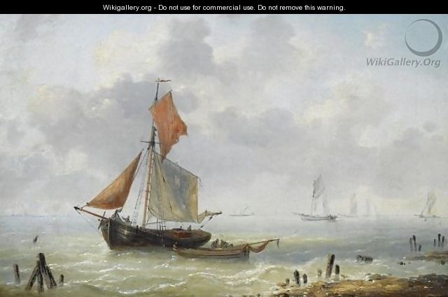 Shipping Off The Coast 2 - Louis Verboeckhoven