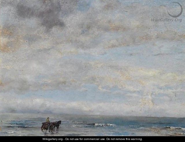 A Shell Fisher On The Beach - Willem Bastiaan Tholen