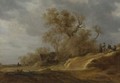 A Dune Landscape With Peasants By A Track 3 - Jan van Goyen