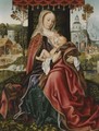 The Virgin And Child In A Landscape Setting - Master Of Frankfurt