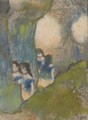Danseuses Dans Les Coulisses - Edgar Degas