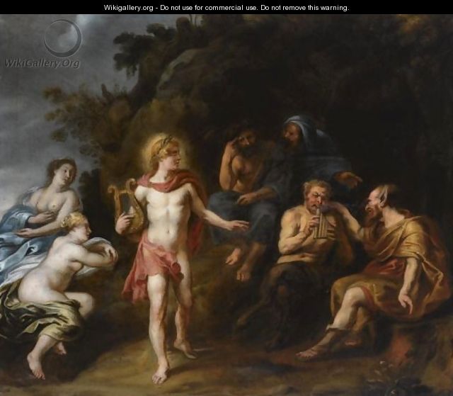 The Musical Contest Of Apollo And Pan - (after) Jacob Jordaens