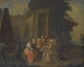 An Elegant Musical Company Beside Classical Ruins - Peter Jacob Horemans