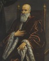 A Portrait Of A Bearded Venetian Senator - (after) Jacopo Tintoretto (Robusti)