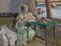 By The Window - Konstantin Alexeievitch Korovin