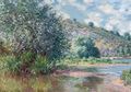 Paysage A Port-Villez - Claude Oscar Monet
