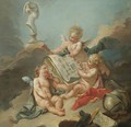 An Allegory Of The Fine Arts - (after) Francois Boucher