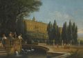 Tivoli, A View Of The Villa D'Este - Gustav Wilhelm Palm