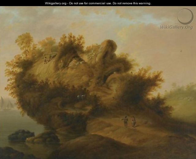 An Anthropomorphic Landscape With The Profile Of A Man