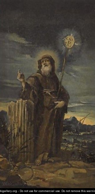 Saint Francis Of Paola - (after) Francesco Guardi