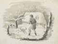 A Huntsman With His Dog - Thomas Falcon Bewick