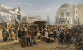 The Rag Market In Moscow - Vladimir Egorovic Makovsky