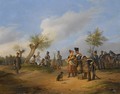 Prussian Soldiers At A Bivouac - Julius Carl Schulz
