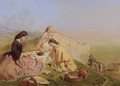 Picnic On The Cliffs - George Elgar Hicks