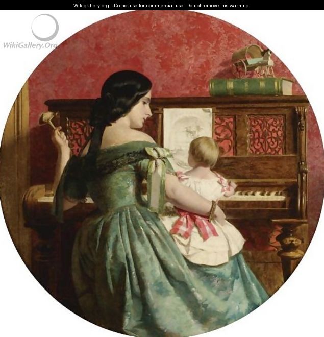 The First Piano Lesson 2 - Charles West Cope