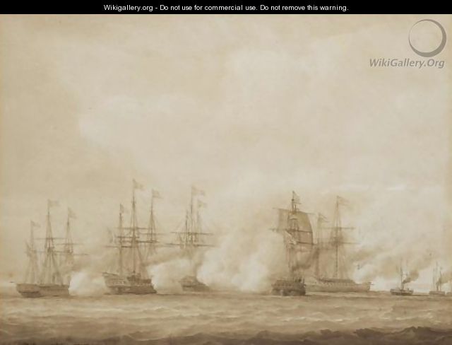 A Naval Action Between The Austrians And The Danes, Off Heligoland, 9 May 1864 - John Christian Schetky