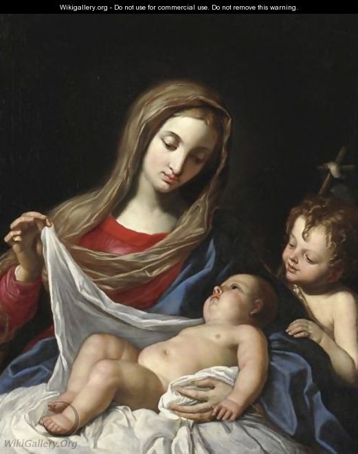 Madonna Col Bambino E San Giovannino - Angelo Massarotti