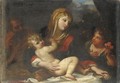 Sacra Famiglia Con San Giovannino - Giacinto Calandrucci