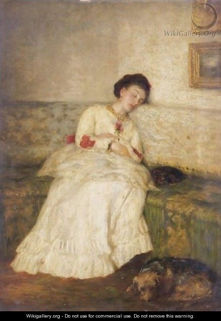 Asleep - (after) Sir William Quiller-Orchardson